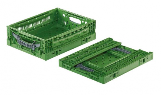 CAJA PLEGABLE 400x300x120 mm VERDE