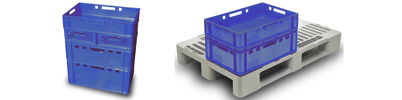 CAJA APILABLE CARNICA 40 L EVOPACK