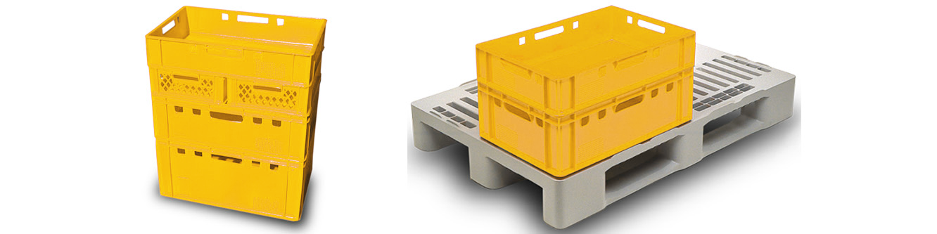 CAJA APILABLE CARNICA 40 L EVOPACK